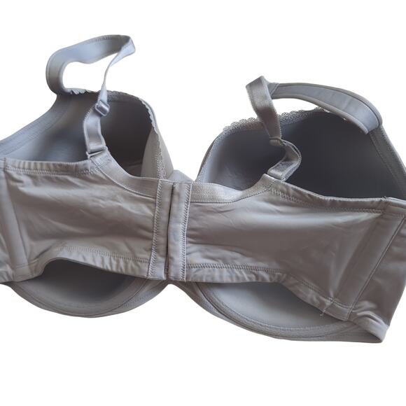 Torrid Curve Bra 42G Padded Underwire T-Shirt Comfort Gray Solid - Picture 2 of 4